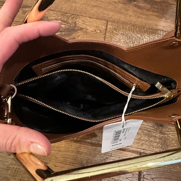 Ted Baker Leather And Suede Hexagon Handle Shopper Bag - Picture 11 of 17